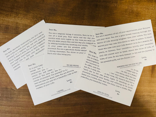 Dear Me Love Me Letters Set