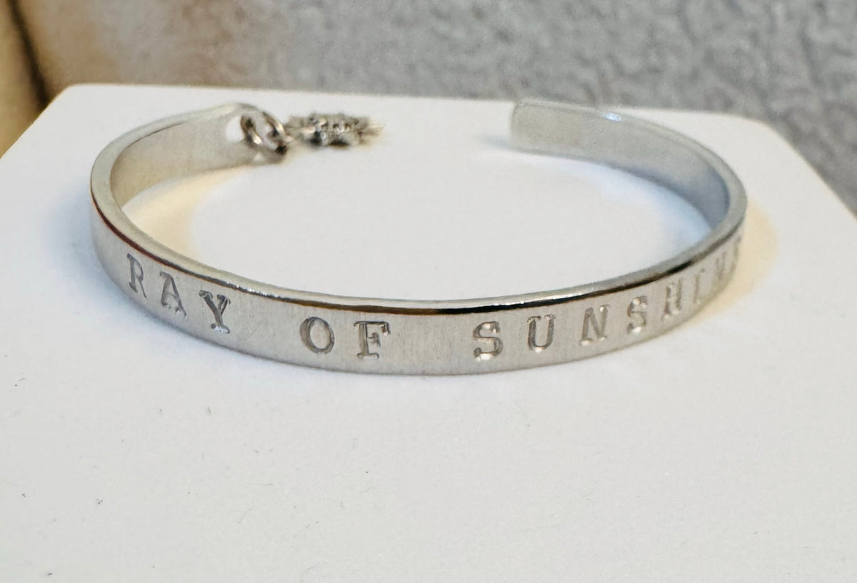 Ray of Sunshine Cuff - In memory of Claudia