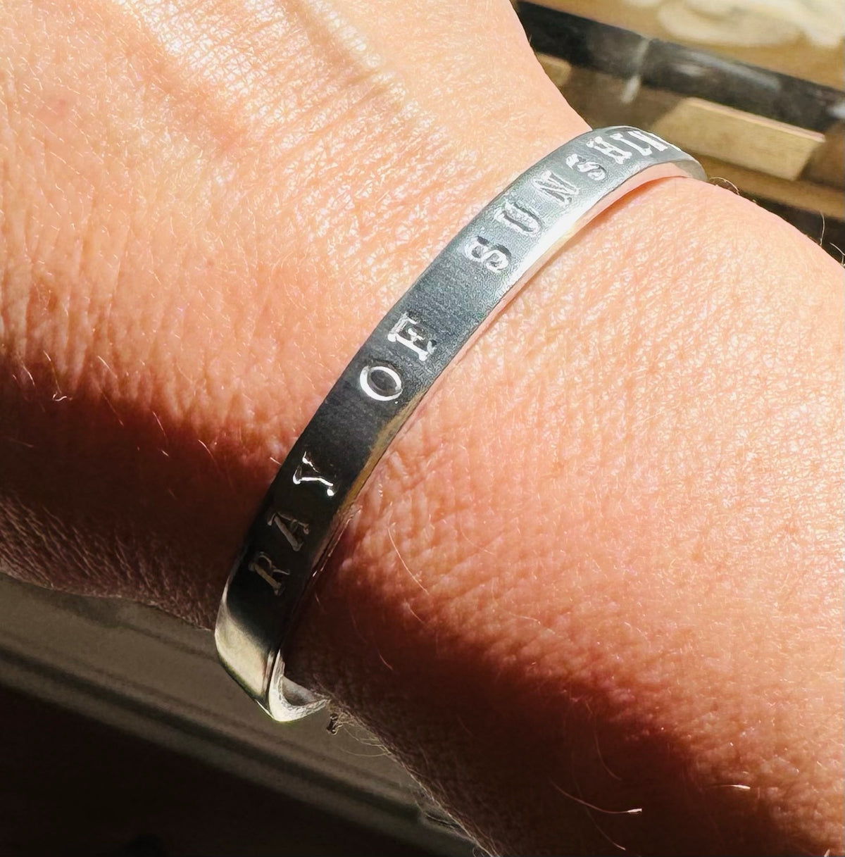 Ray of Sunshine Cuff - In memory of Claudia