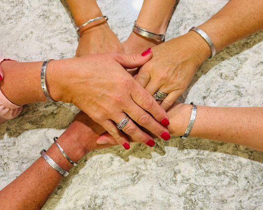 Heart with Wings Skinny Cuff