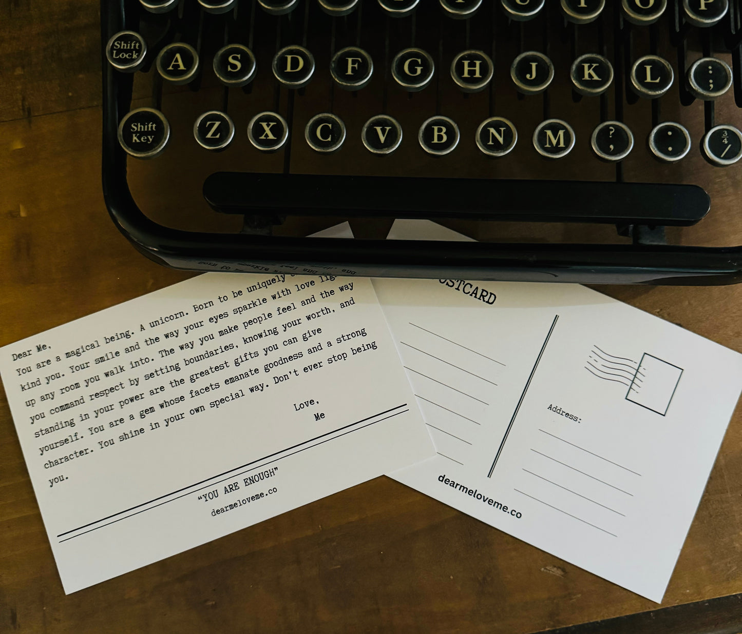 You Are Enough Cuff with Postcard