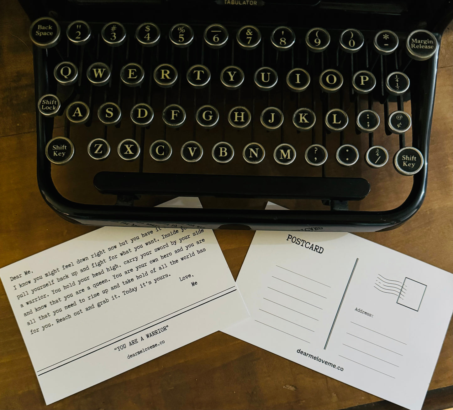 You Are A Fucking Warrior Cuff with Postcard