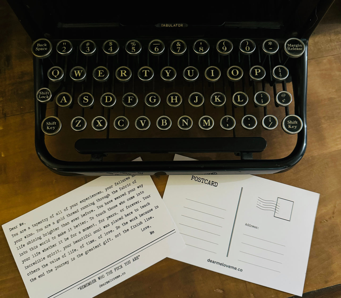 Remember Who The Fuck You Are Cuff with Postcard