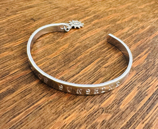 Ray of Sunshine Cuff - In memory of Claudia