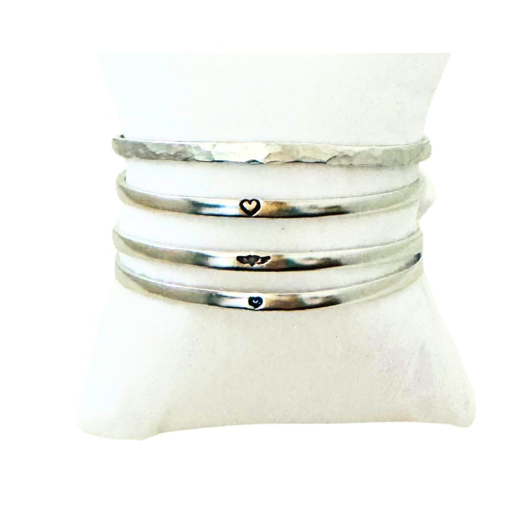 Hammered Skinny Cuff